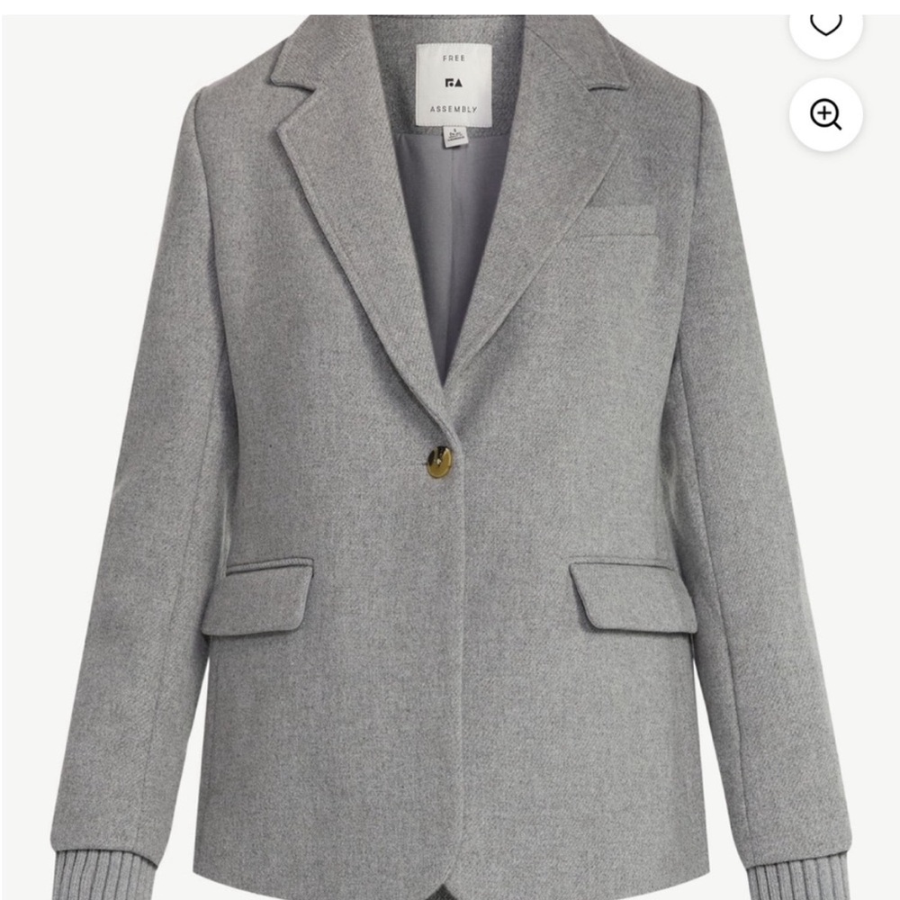 Free Assembly Women's Classic Gray Blazer